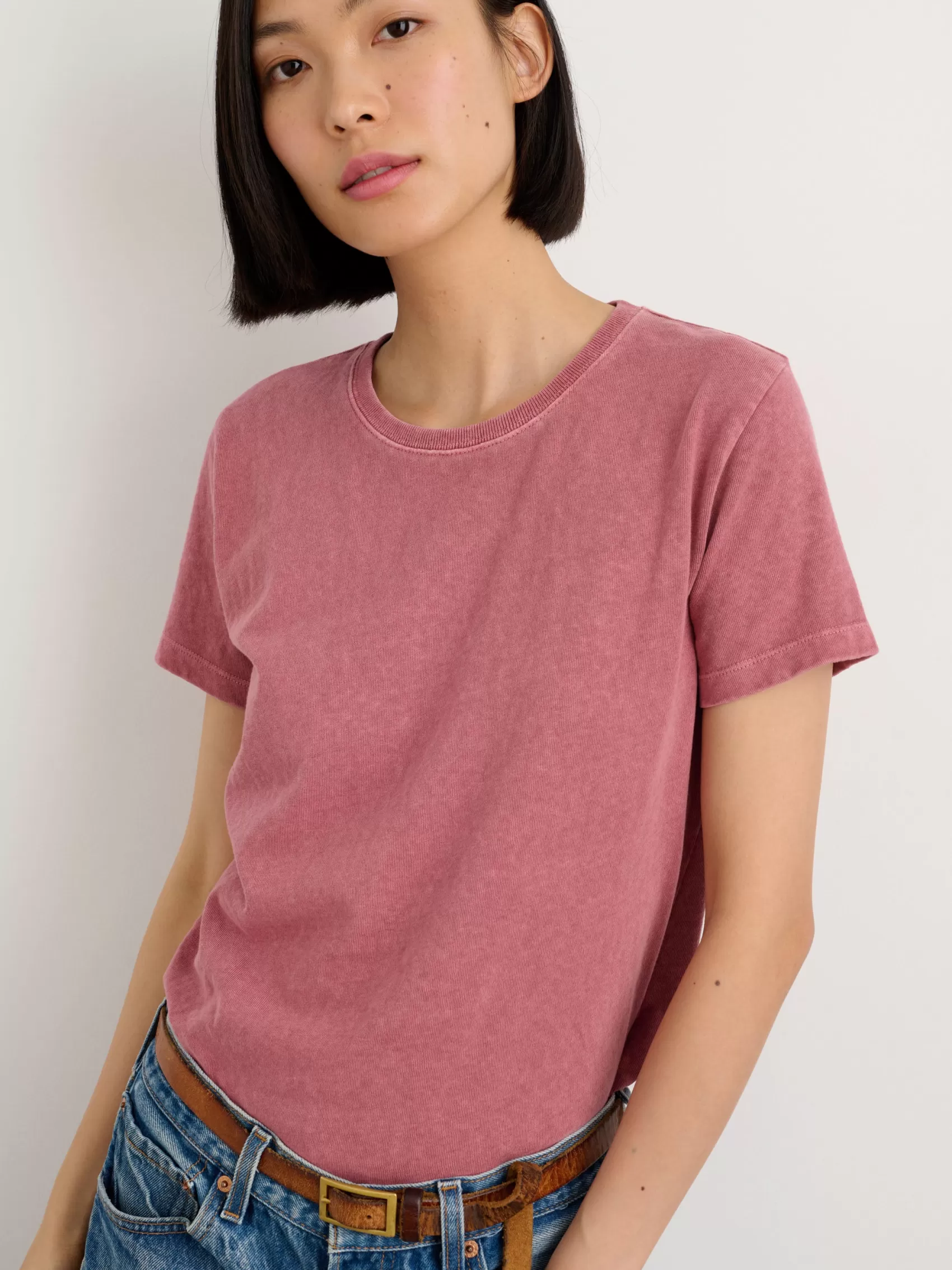 Vintage Wash Crewneck Tee*Alex Mill Hot